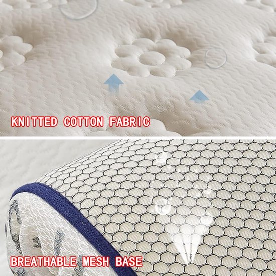 Japanse Tatami Mat - Opvouwbaar Slaapmatras - Vloer Slapen - 5-Laags Comfort - 100x200cm - Grijs — afbeelding 5