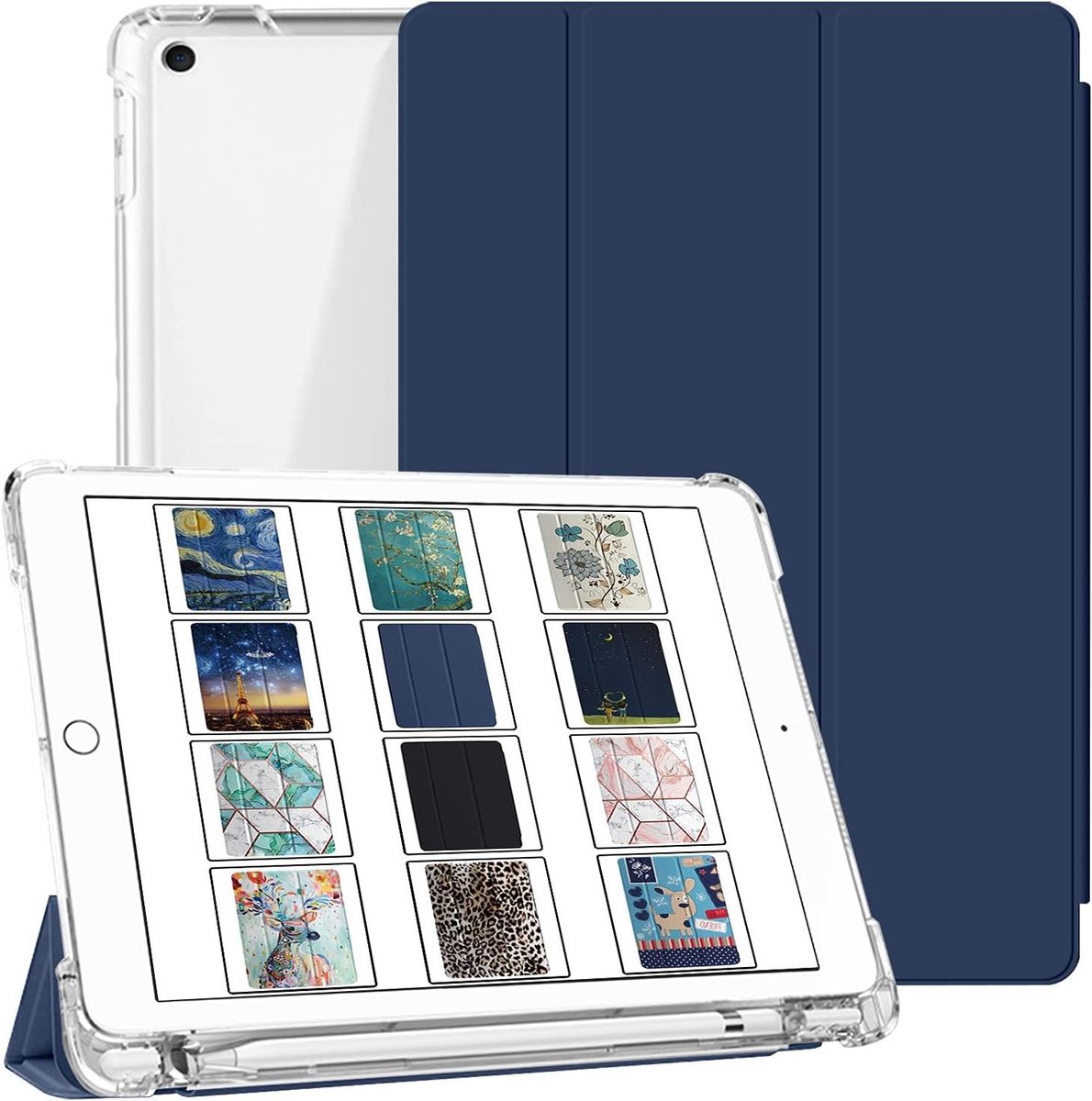 Tablethoes - Beschermhoes - Tabletbescherming - Auto Sleep Wake - 102 inch - Marineblauw