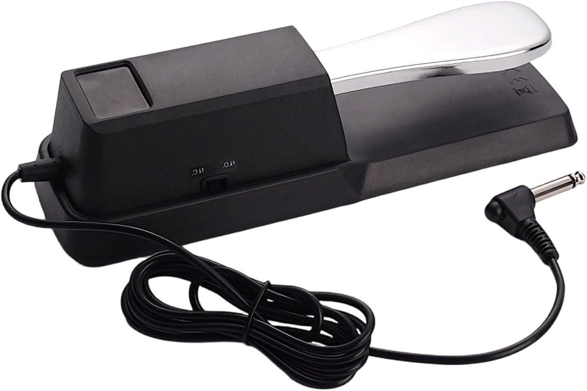 Pedaal Vervanging - Voetcontroller - Muziek Maken - Antislip Stootkussen - 23.2 cm - Zilver