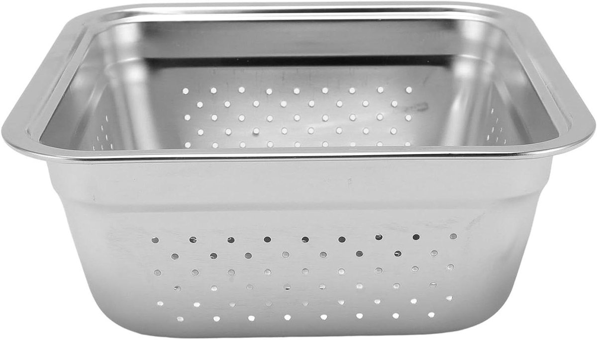 BBQ Grillmand - Barbecue Mand - Buiten Koken - Roestvrij Staal - 4 Liter - Zilver