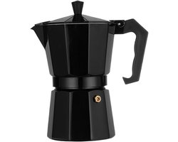 Koffiezetapparaat - Moka Pot Percolator - Koffie Zetten - Aluminium Constructie - 6 kopjes - Zilverkleurig