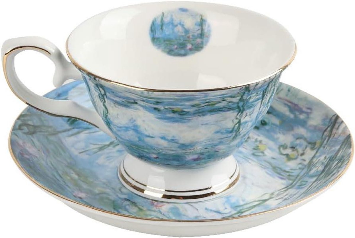 Koffiekopjes Set - Kop en schotel - Warme dranken - Goede isolatie - 100 ml - Stijl 6