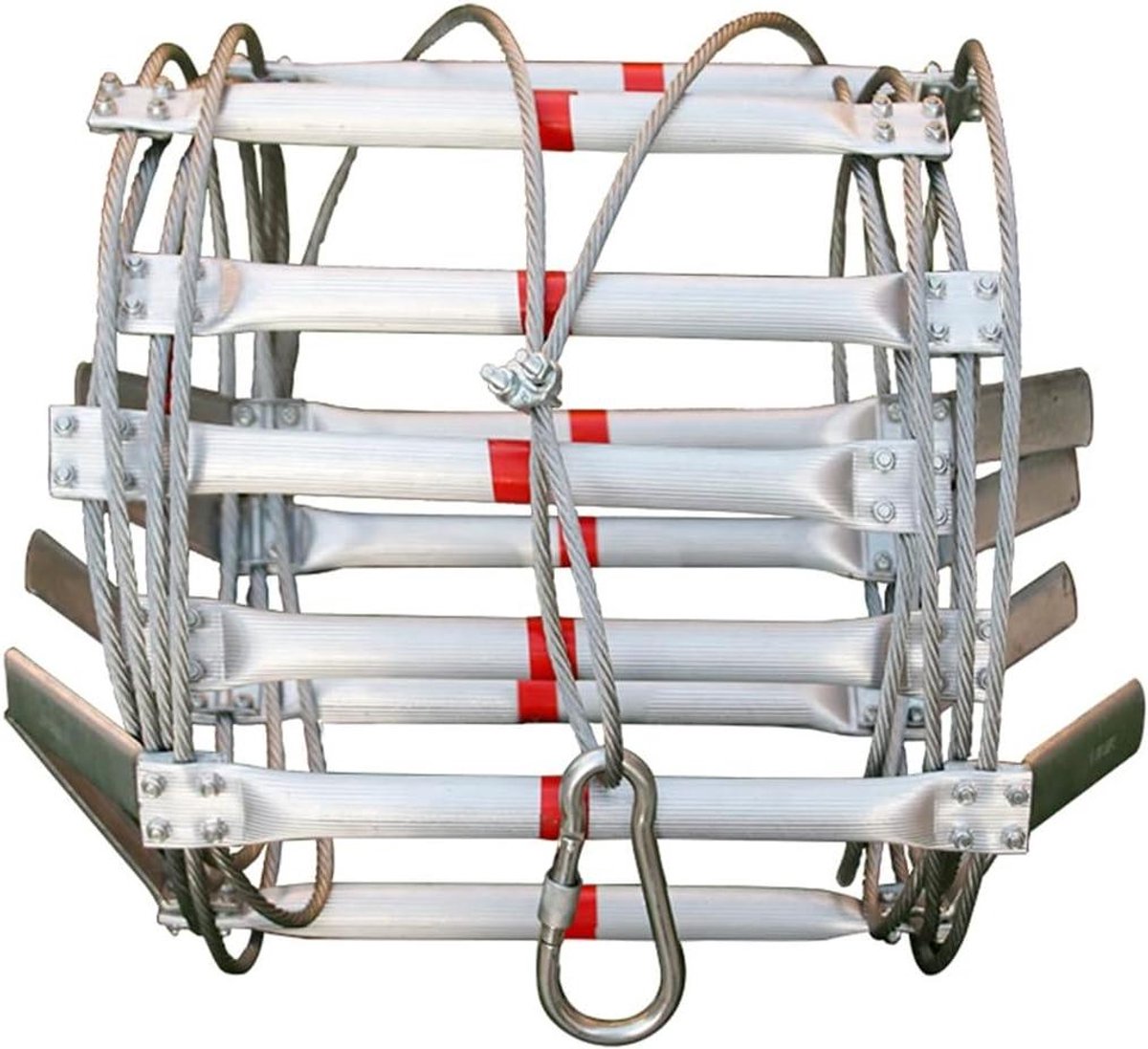 Touwladder Aluminium - Noodladder Vluchtladder - Veilig Ontsnappen - Stalen Kern Touw - 12 Meter - A