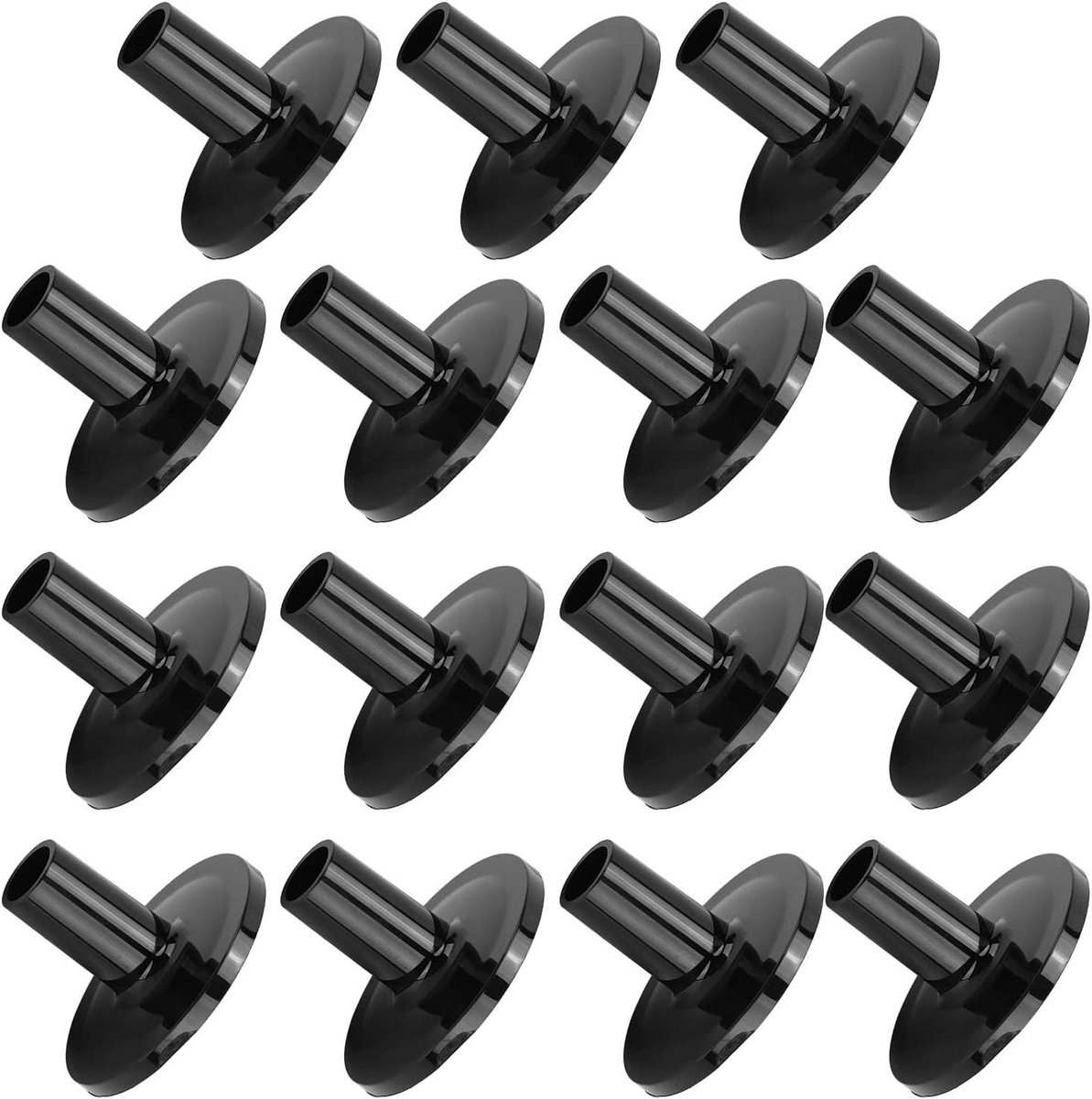 Bekkenhoezen - Bekkenvervangers - Bescherming Percussie - 15-delige Set - 14 x 10 x 5 cm - Zwart