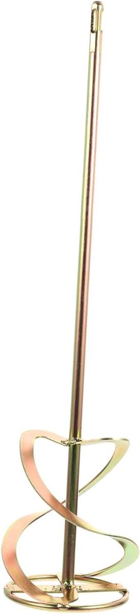 Boormixer Opzetstuk - Roerstok Moddermixer - Efficiënt Mengen - Ventilatiesysteem Warmteafvoer - 48.5 cm - Goud