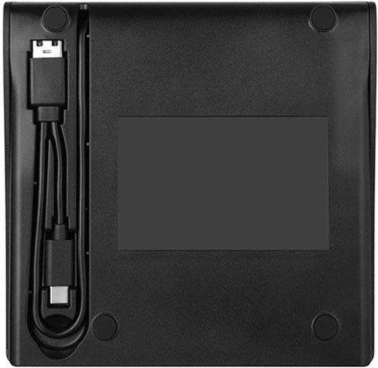 Externe DVD Brander - USB CD Station - Bestanden Archiveren - Verborgen USB Kabel - USB 3.0 - Zwart — afbeelding 4