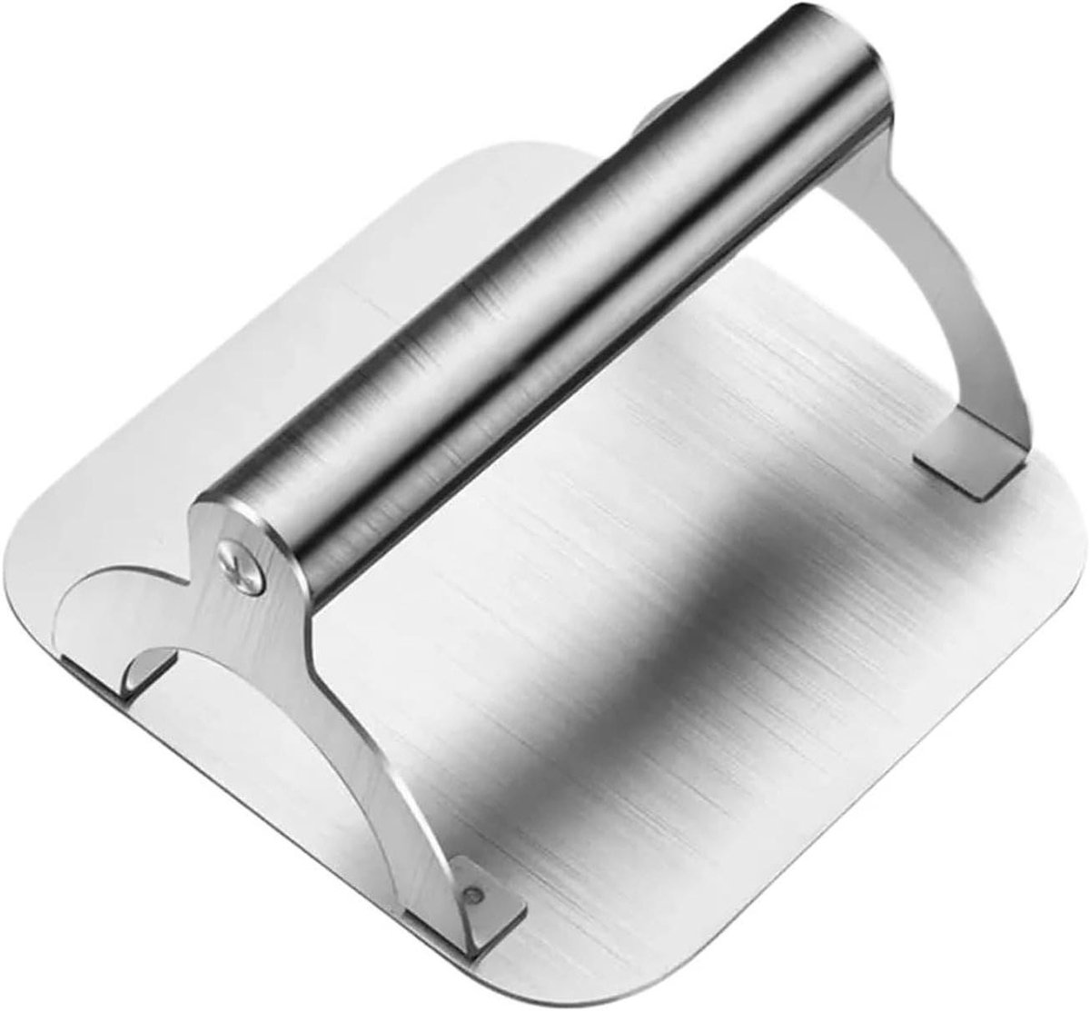 Burger Pers - Vleesvormer - Hamburgers Maken - Gelijkmatige Pasteitjes - 13.8 x 13.8 cm - Zilver