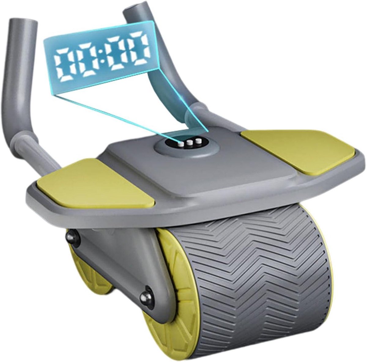Buikspierroller - Core trainer - Buikspieren trainen - Intelligente timing - 1.8 kg - Geel