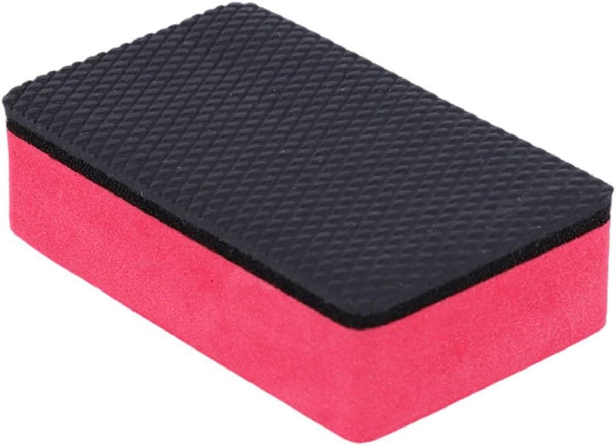 Auto Kleispons - Reinigingsspons - Auto Reinigen - Ergonomisch Ontwerp - 8.5x5.5x2.7cm - Rood