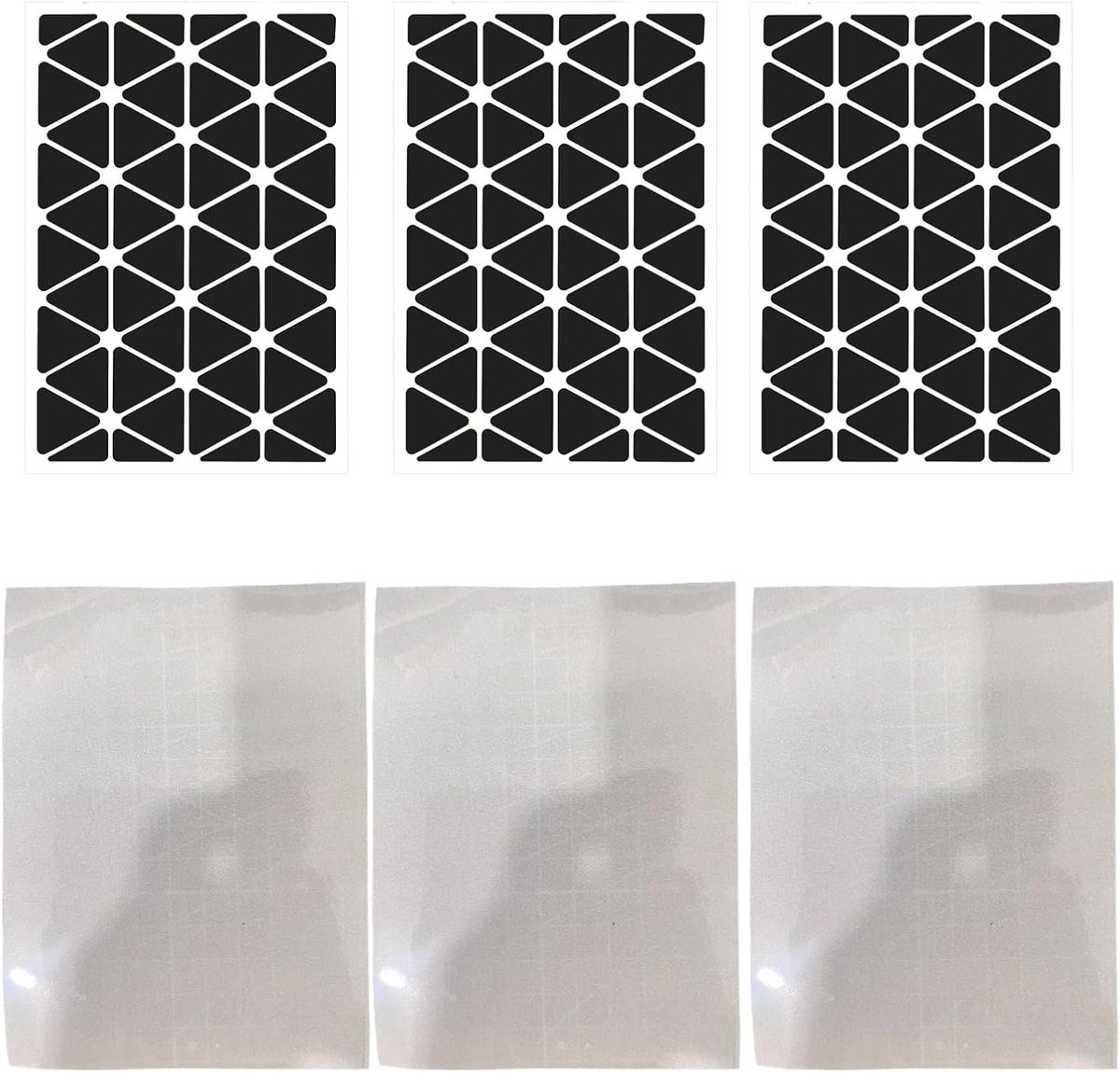 Reflecterende plakstrips voor helmen, fietsen en kinderwagens - 3 stuks, 0,15 mm dikte voor optimale veiligheid in het donker