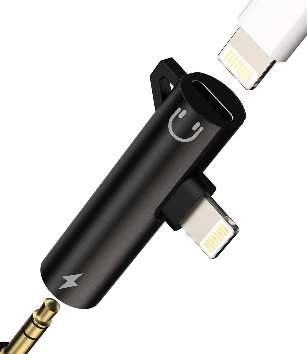 Cosensi - Lightning naar Jack Adapter 3.5mm met Oplader 2-in-1