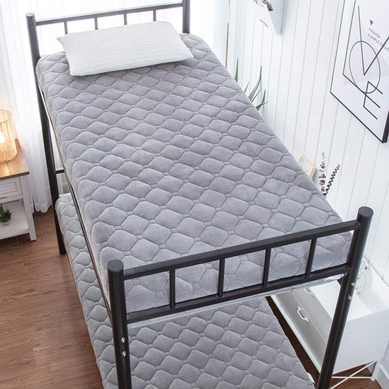 Japanse futonmatras - Verdikte mat - Comfortabel slapen - Opvouwbaar en draagbaar - 90x200cm - Grijs — afbeelding 2