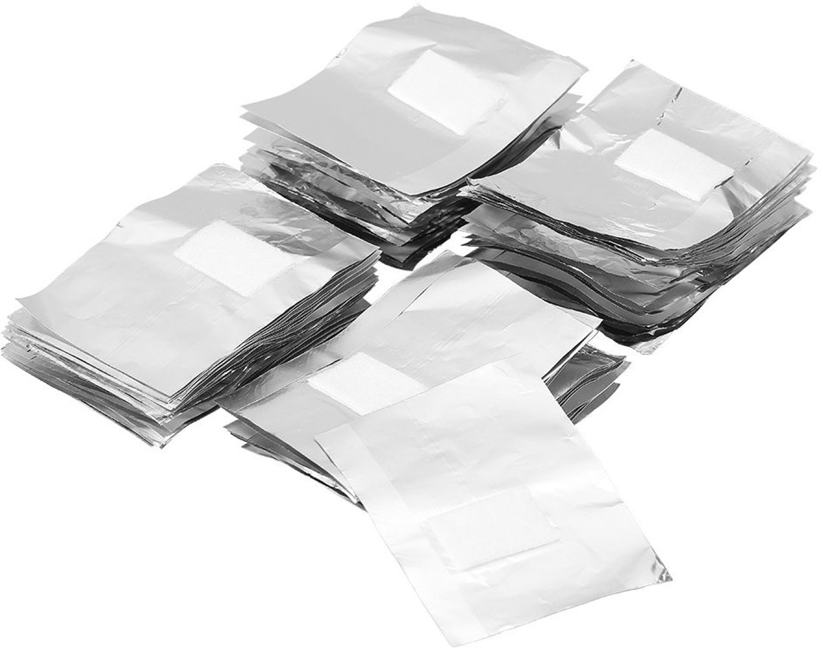 Dailygoods - 100 Stuks Nagelfolie & Aluminium Foil voor Nagellak Removal