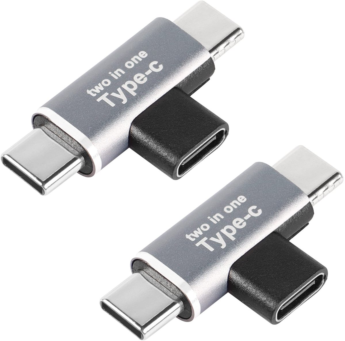 Dailygoods - 2 in 1 USB C Power Splitter Adapter voor Opladen