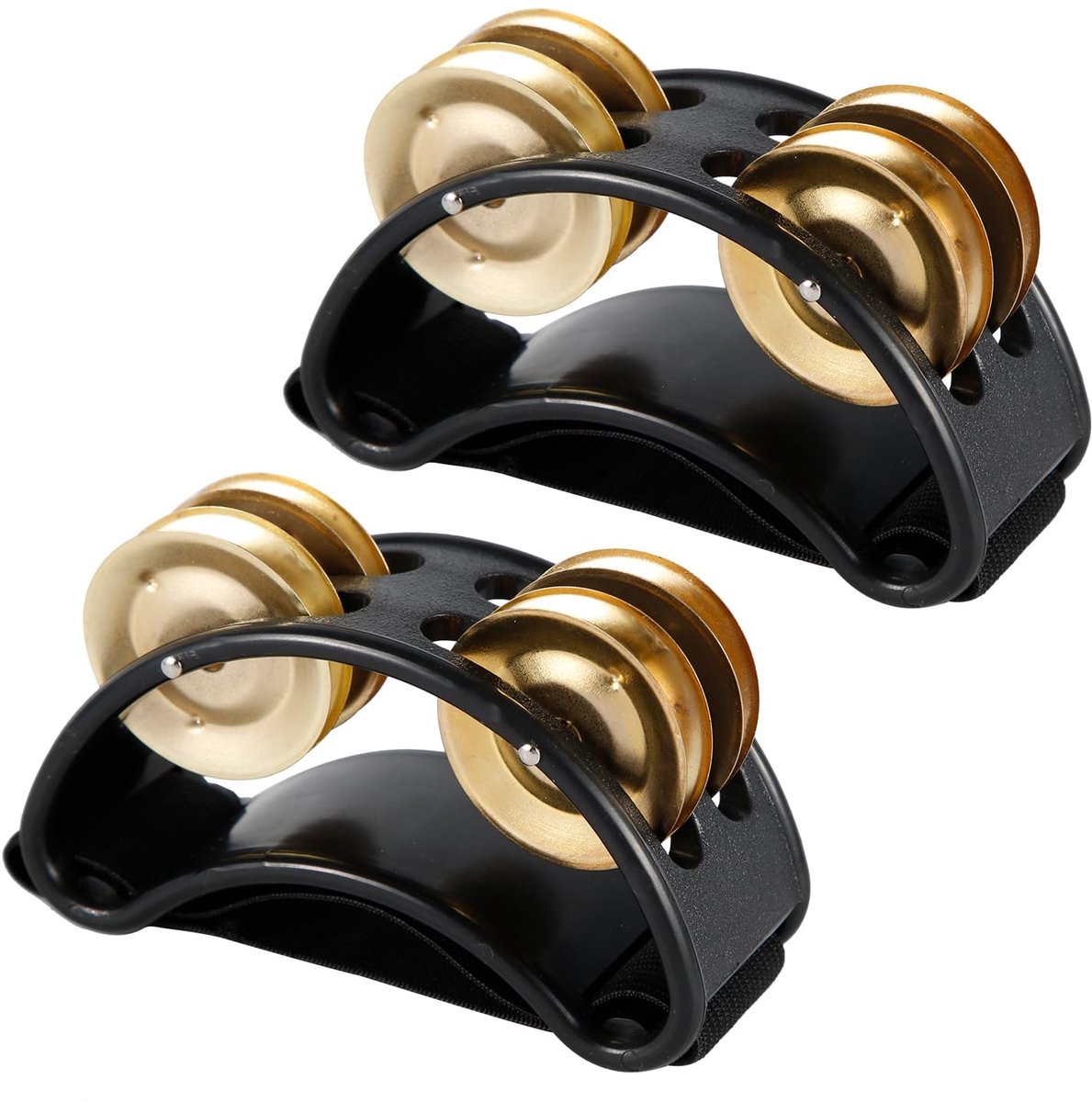 Dailygoods - Set van 2 Voettamboerijnen met Stalen Jingle Bells