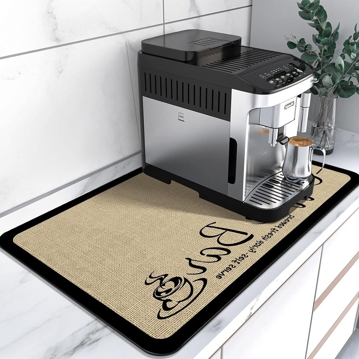Koffiemachine Onderlegger voor Aanrecht, Geschikt voor Koffiemakers, Tafelgerei en Huisdieren (30x50cm)