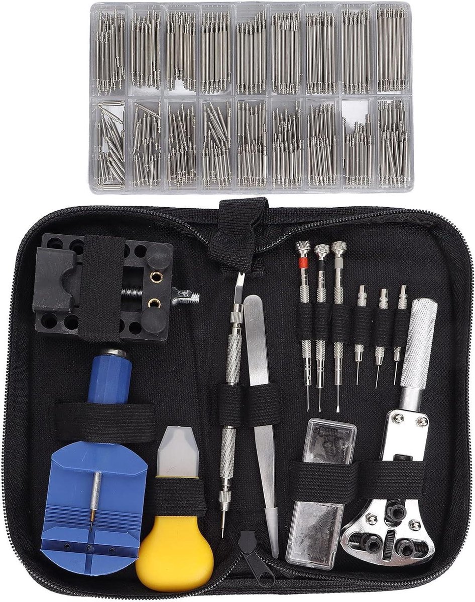 Horloge Reparatieset - Gereedschap Set - Horloges Onderhouden - Verstelbare Kastopener - Opbergtas Inbegrepen - Niet Gespecificeerd