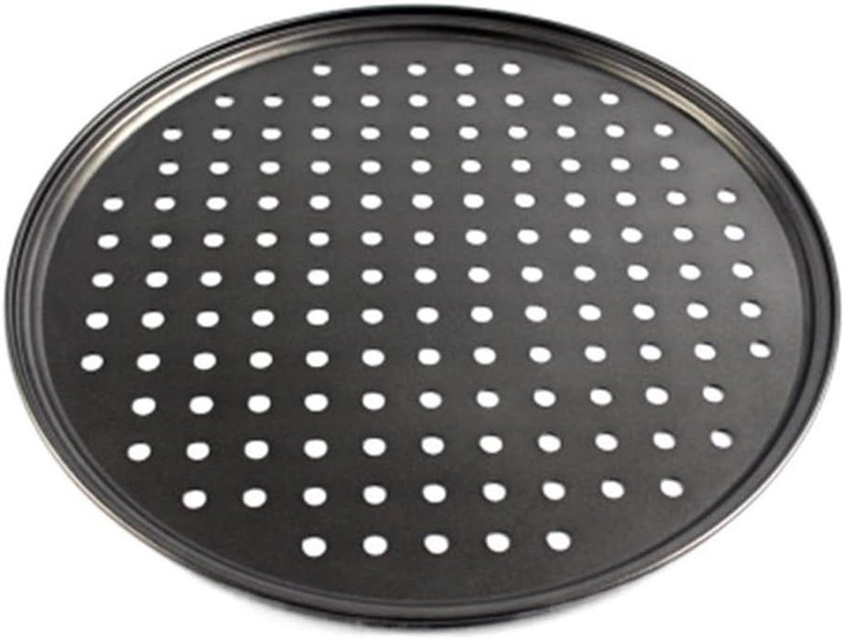 Pizzabord - Bakplaat - Pizza Bakken - Anti-aanbaklaag - 32 centimeter - Metaal