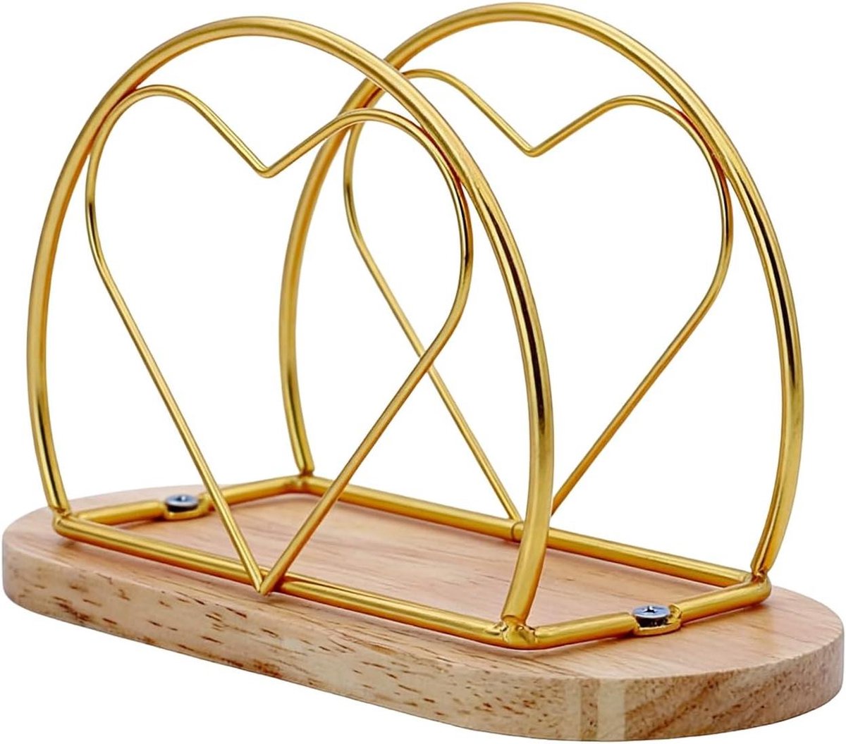 Servethouder - Tafeldecoratie - Keuken organiseren - Rustieke charme - 15.7 cm lengte - Goud