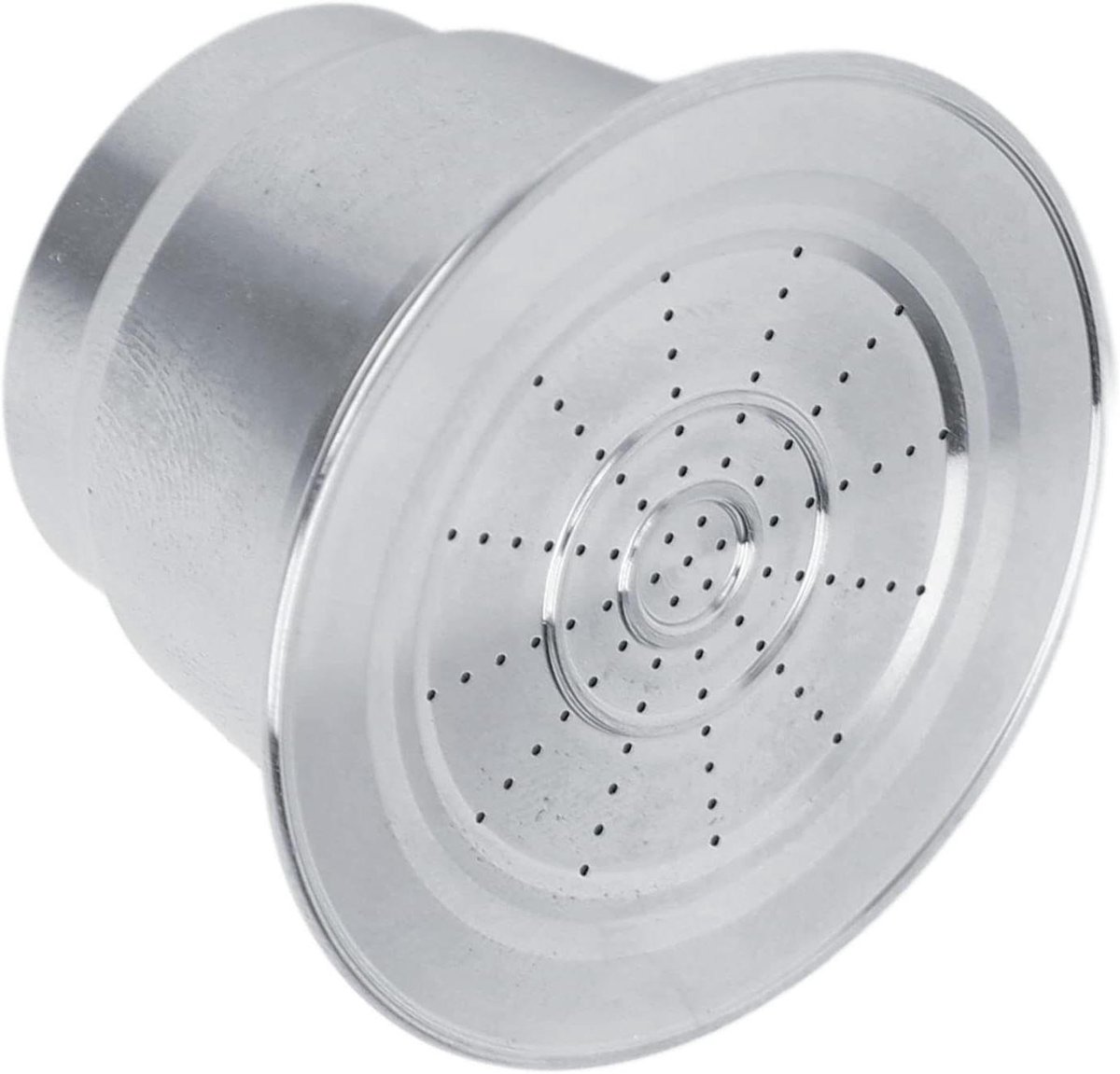 Herbruikbare Koffiecapsule - Hervulbare Filterbeker - Koffie Zetten - Nauwkeurige Filtratie - 3.6 x 3.6 x 2.8 cm - Zilverkleurig