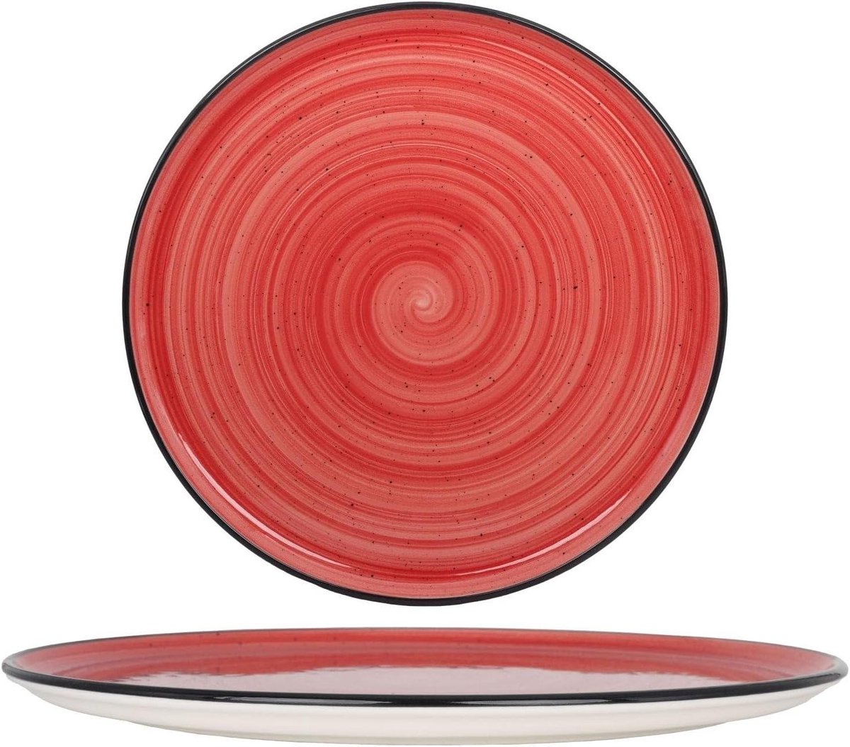 Pizzaborden Set Dienbladen Rond Luxe Dineren Vaatwasser Ovenbestendig Set van 2 Aura Passion