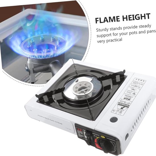 Camping Kookstel - Draagbare Grill - Outdoor Koken - Dubbele Brandereenheid - Compact Ontwerp - Metaal van Camping — afbeelding 5