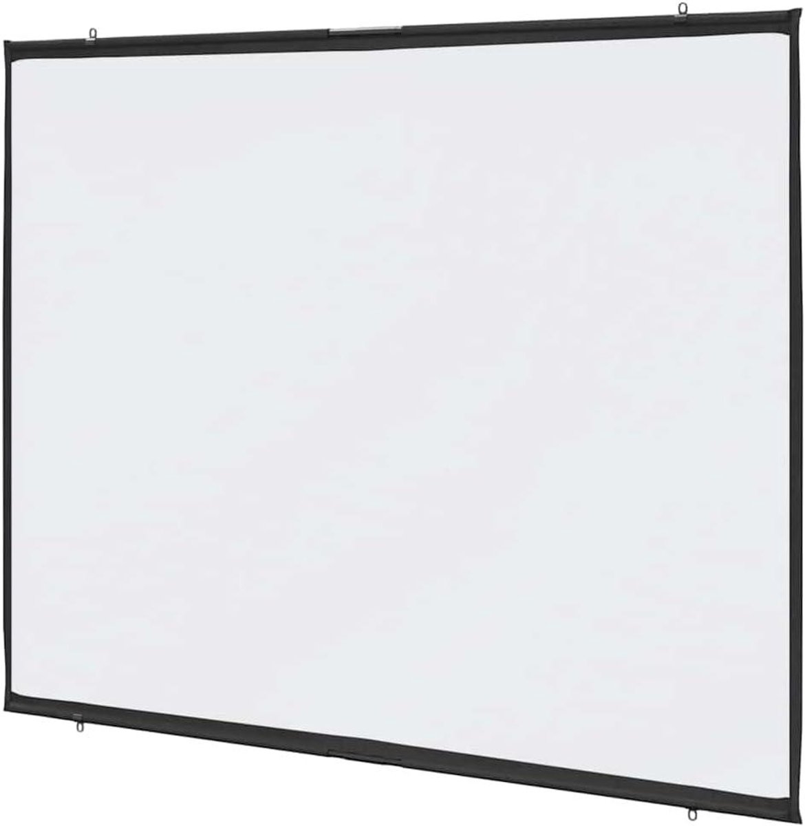 Projectiescherm Wandmontage - Beamer Scherm - Thuisbioscoop Films - Gelijkmatige Lichtverspreiding - 90 Inch 4:3 - Mat Wit