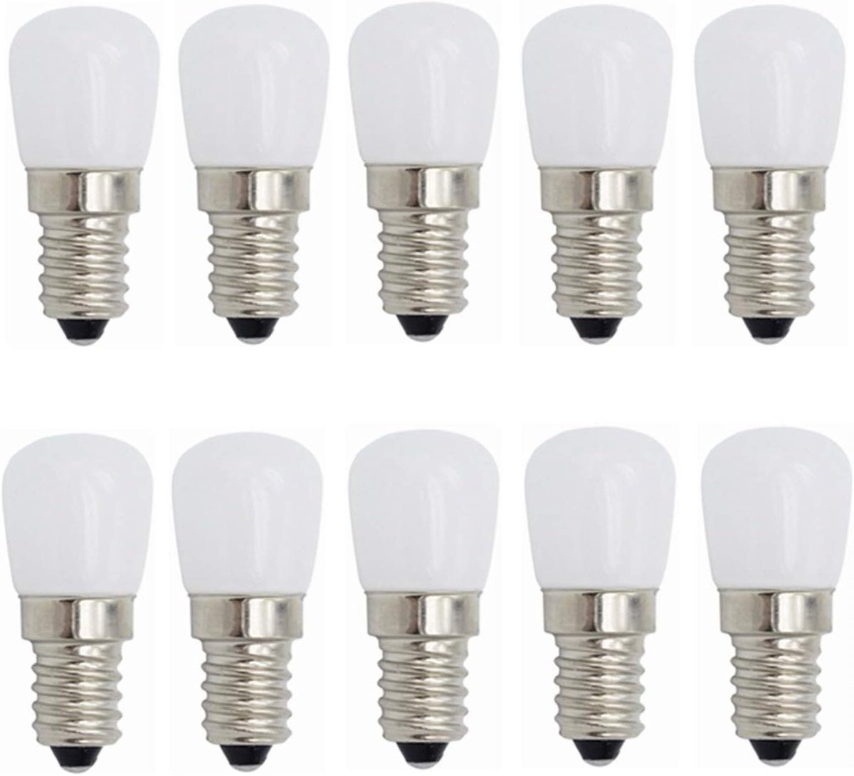 E14 LED Lamp - Pygmy Gloeilamp - Apparaten Verlichting - Energiezuinig 3W - 10 Stuks - Koel Wit