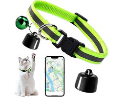GPS Tracker voor Honden en Katten, Geschikt voor iOS en Android, Volgen van Huisdieren, Voertuigen en Sleutels zonder Extra Kosten