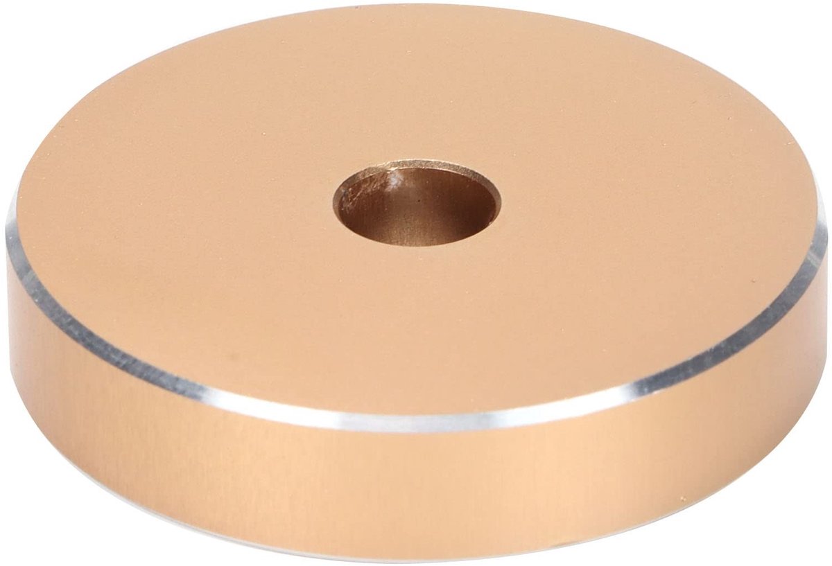 Allecto - 45 RPM Adapter - Platenspeler Adapter - Gemaakt van hoogwaardig aluminium - Zwart - Conversieblad voor grootgatrecords - Perfect voor muziek