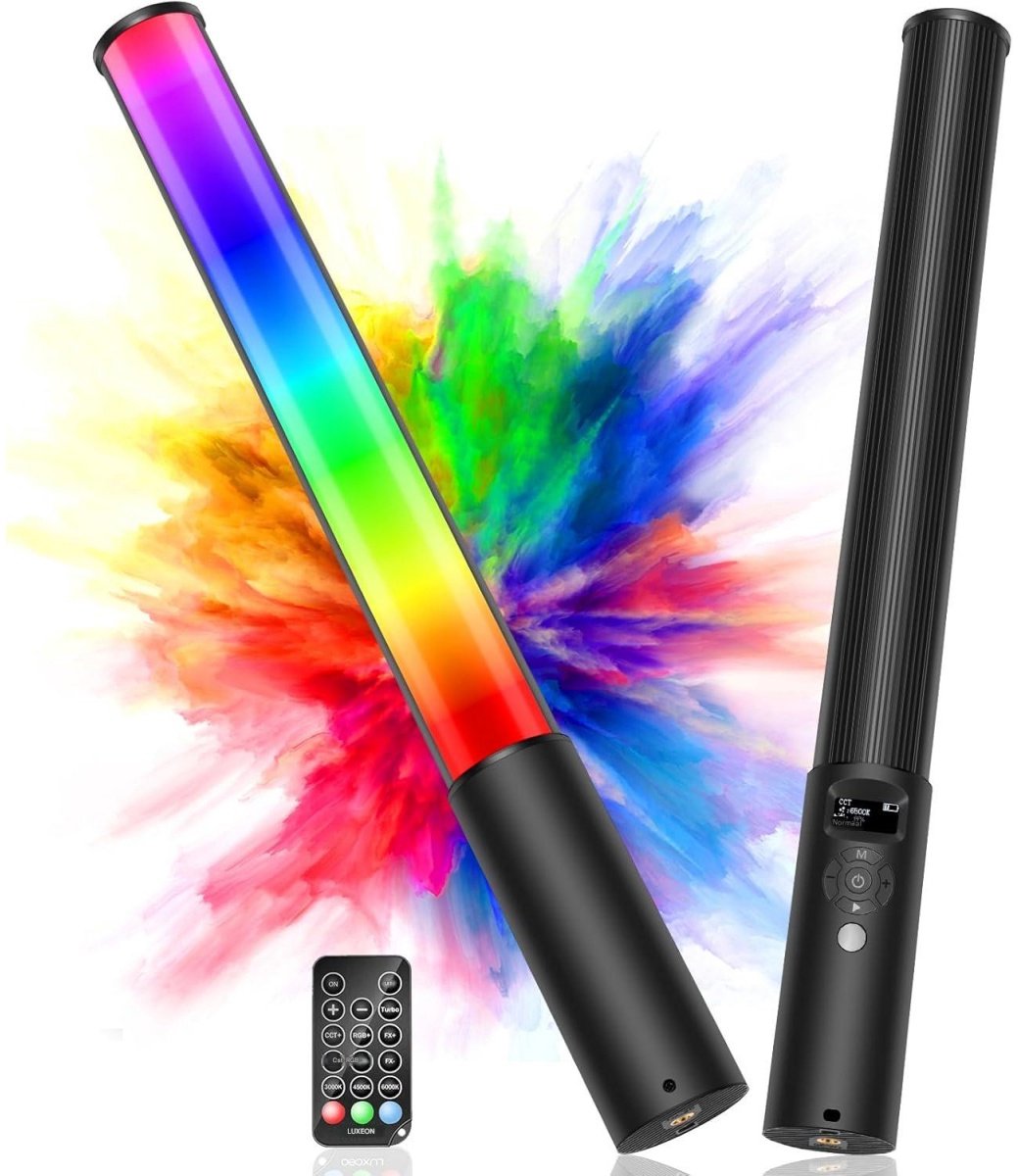 longziming -RGB Leuchtstab - LED Lichtrohr - Videolampe - Aluminiumlegering En ABS - Geschikt voor zowel stilstaande als mobiele fotografie - 1 Stuk