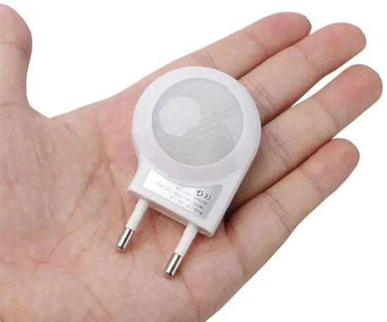 Mini LED Slak Nachtlampje Met Lichtsensor - Automatisch - Wandlamp - voor Kamers en Slaapkamers - Wit van MINI — afbeelding 4