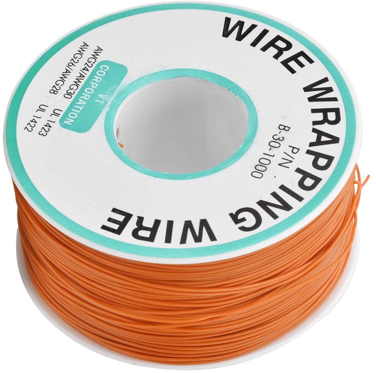 Allecto - Doorverbindingsdraad - 30AWG - Laagbestendig - Oranje - Jumper Draad - 300m - Geschikt voor Printplaat Reparatie - Koperkerndraad