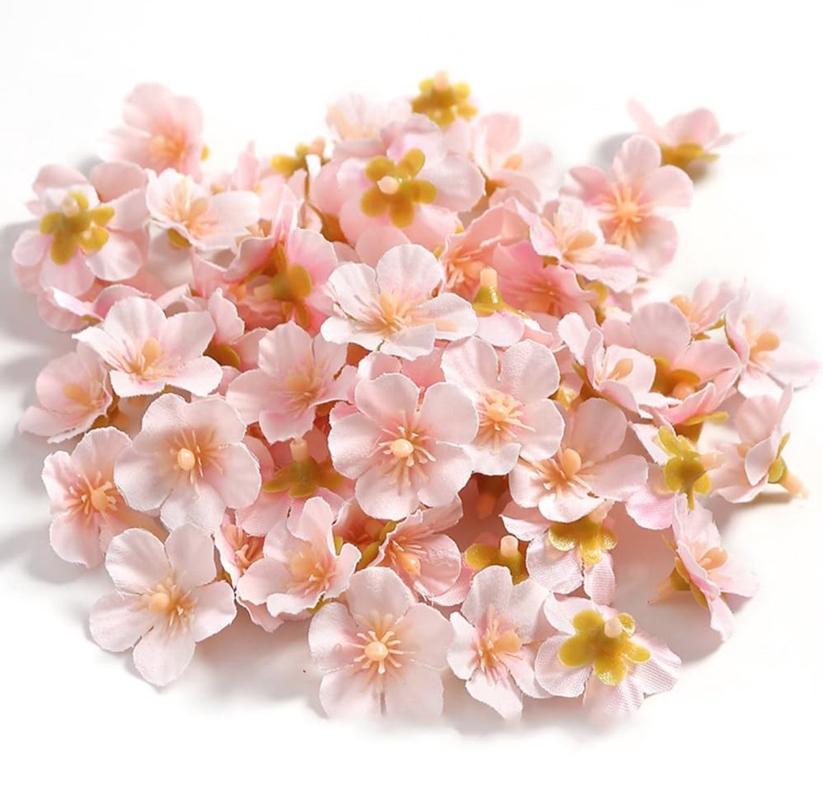 Allecto - Kunstmatige Kersenbloesem Hoofden - Mini Zijde Bloemen - Perfect voor DIY Decoratie - 150 Stuks - Faux Bloemen - Levensgrote Weergave - G...
