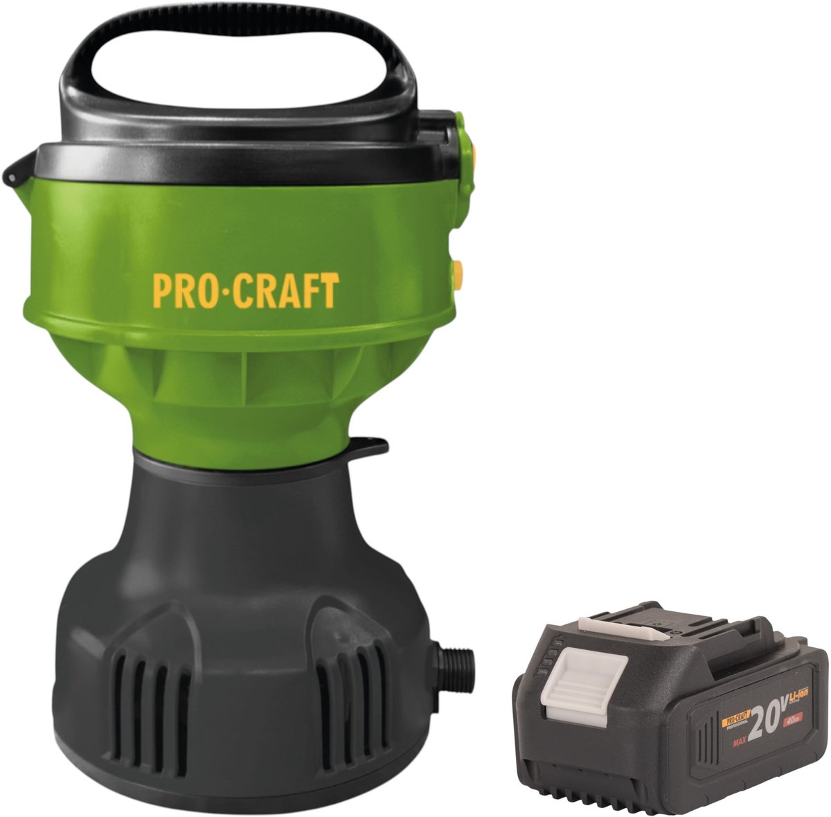 Procraft CPN22bb accu-zwembadpomp 20 V 3200 l/u + 1x accu 4,0 Ah - zonder oplader