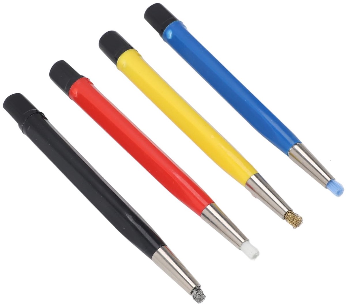 Yctze 4-delige Krabborstel Pen Set voor Juwelen en Roestverwijdering