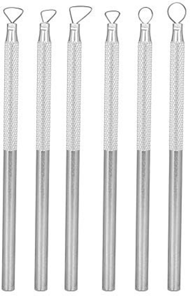 Allecto - Pottery Tools Set - 6-delige Set voor Kleisculpturen en Modeling - Perfect voor Carving en Creativiteit - Inclusief Diverse Gereedschappe...
