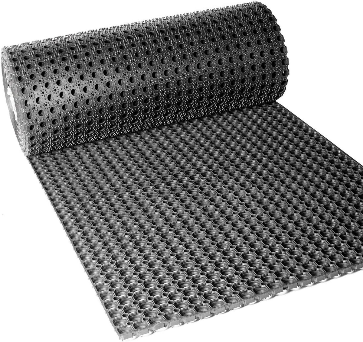 Rubber Ring Mat - Honeycomb Mat Werkplekmat - Vuil Vangen Buiten - Schokabsorberend Rubber