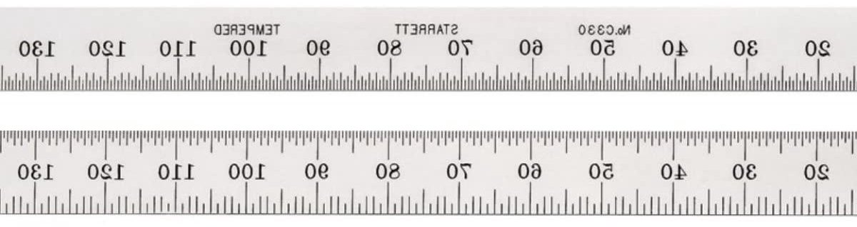 Precisie meetstaaf - Flexibele liniaal - Nauwkeurig meten - Mat verchroomd - 150 millimeter