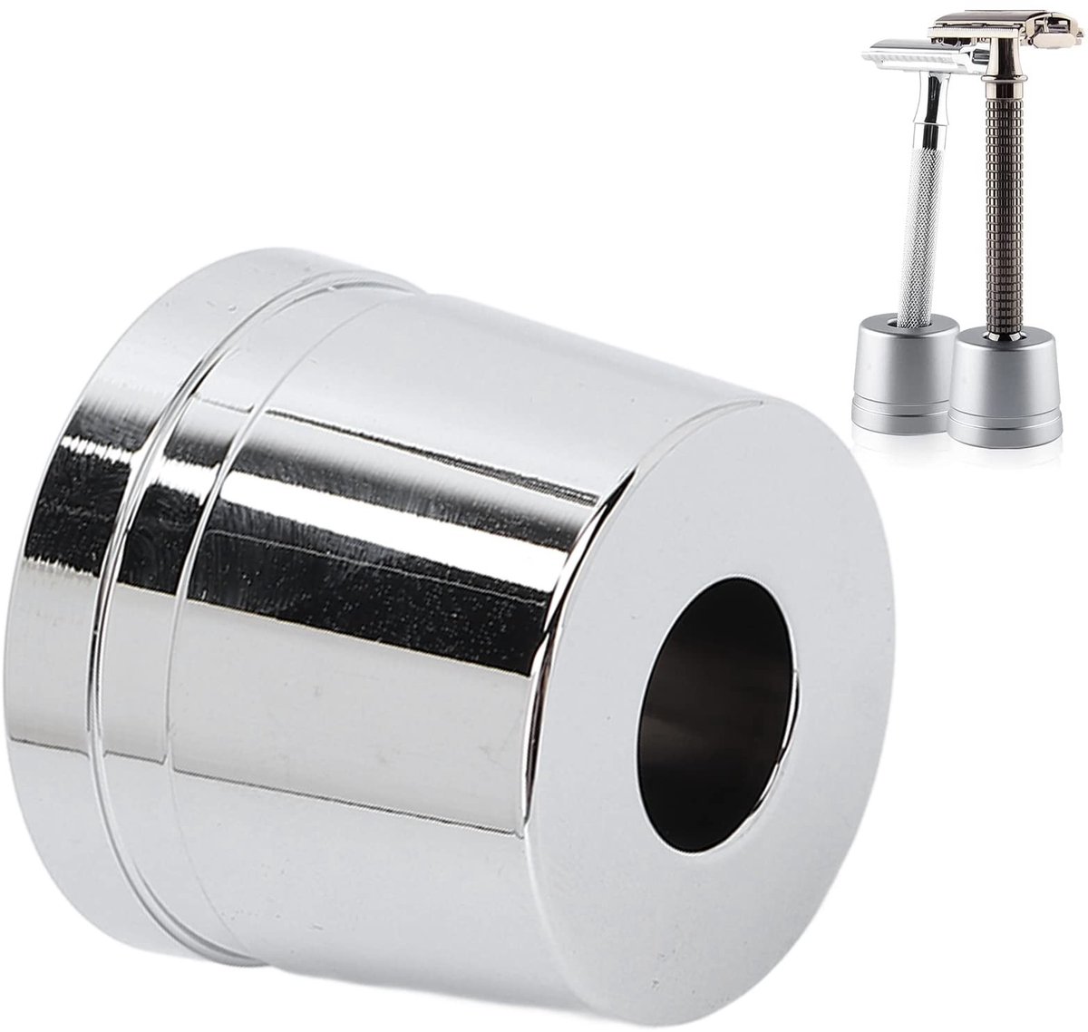 Allecto - Razor Stand - Veiligheidsmes Houder van Metaal - Compact en Stabiel