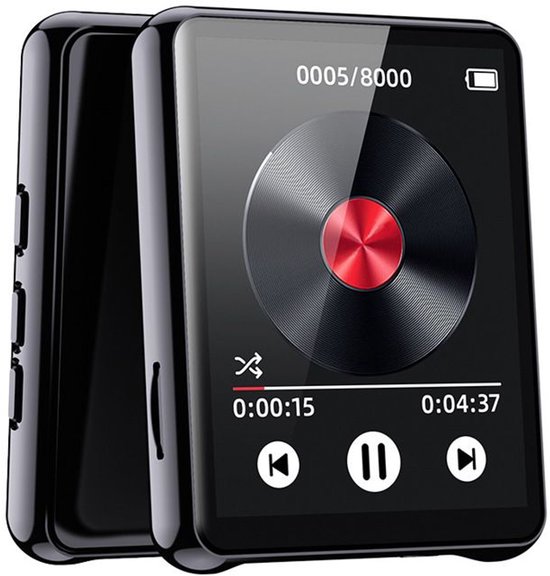 AGPTEK 64 GB Bluetooth 5.2 MP3-muziekspeler met clip, draagbaar, met FM-radio, hifi-geluid, vergrendelingsknop, digitale sportspeler met capaciteit van 13.000 titels (zonder hoofdtelefoon