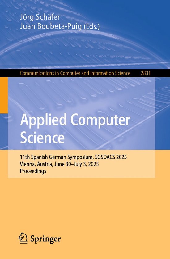 Springer Nature Proceedings Computer Science - Applied Compu ... - cover