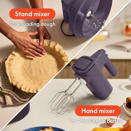 Elektrische Keukenmixer - Handmixer Blender - Bakken en Mixen - 2-in-1 Functionaliteit - 3.5 Liter Kom - Plum van Merkloos — afbeelding 5