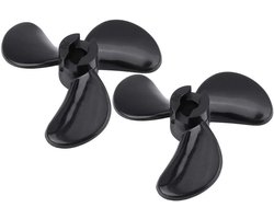 RC Boot Propellers - Scheepsonderdelen - Model Boot - Hoge Sterkte Plastic - 36mm Diameter - Zwart