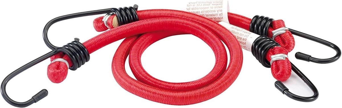Elastische Riem - Spanbanden - Gereedschap Organiseren - Robuuste Stalen Haken - 400 mm - Blauw