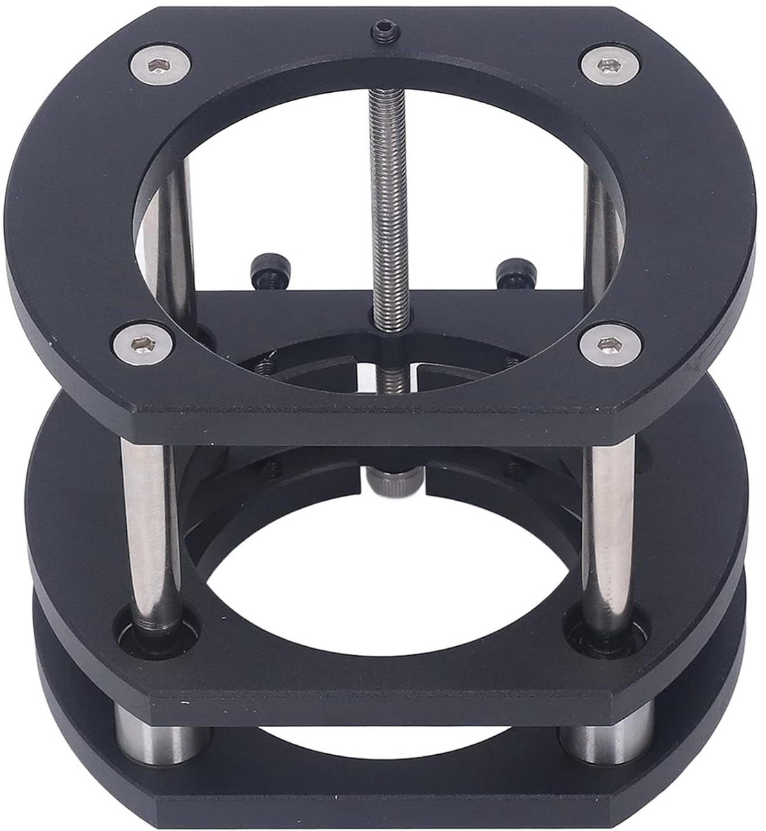Router Lift Platform - Milling Lift - Woodworking - 4 Claw Grip - 51mm Clamping - Black