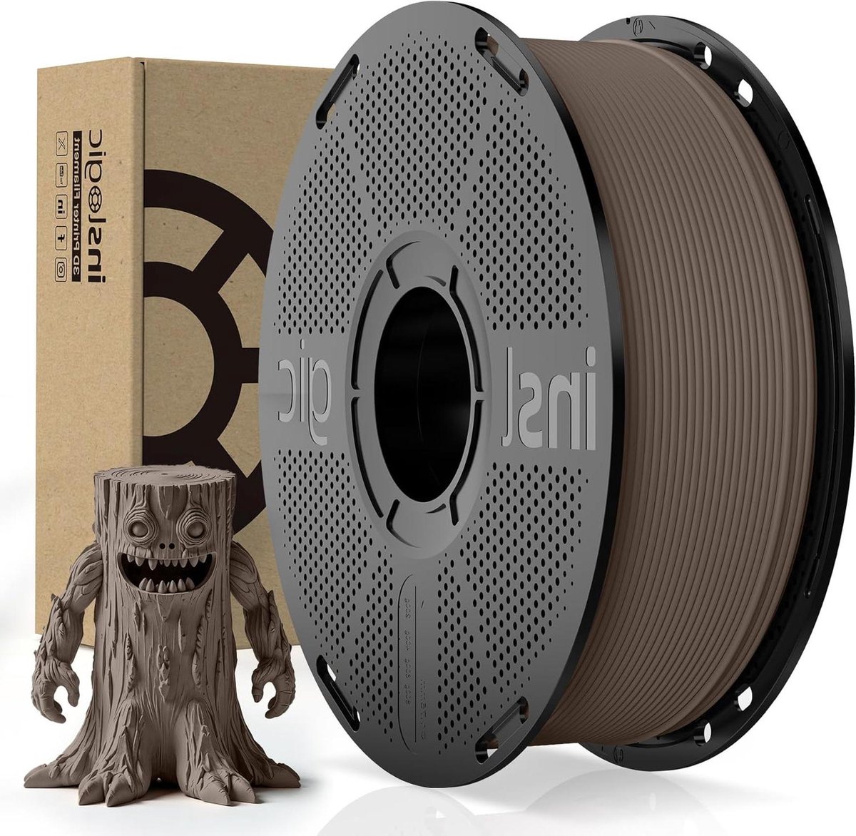 3D Print Materiaal - Hout PLA - Decoraties Maken - Echte Houttextuur - 1.75mm 1kg - Walnoot