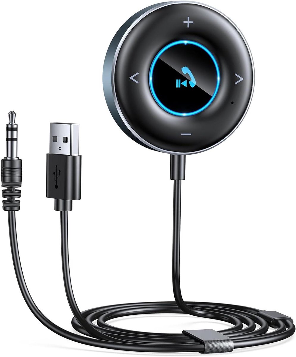 Draadloze Audio Adapter - Bluetooth Ontvanger - Auto Muziek - Plug and Play - 10 Meter Bereik