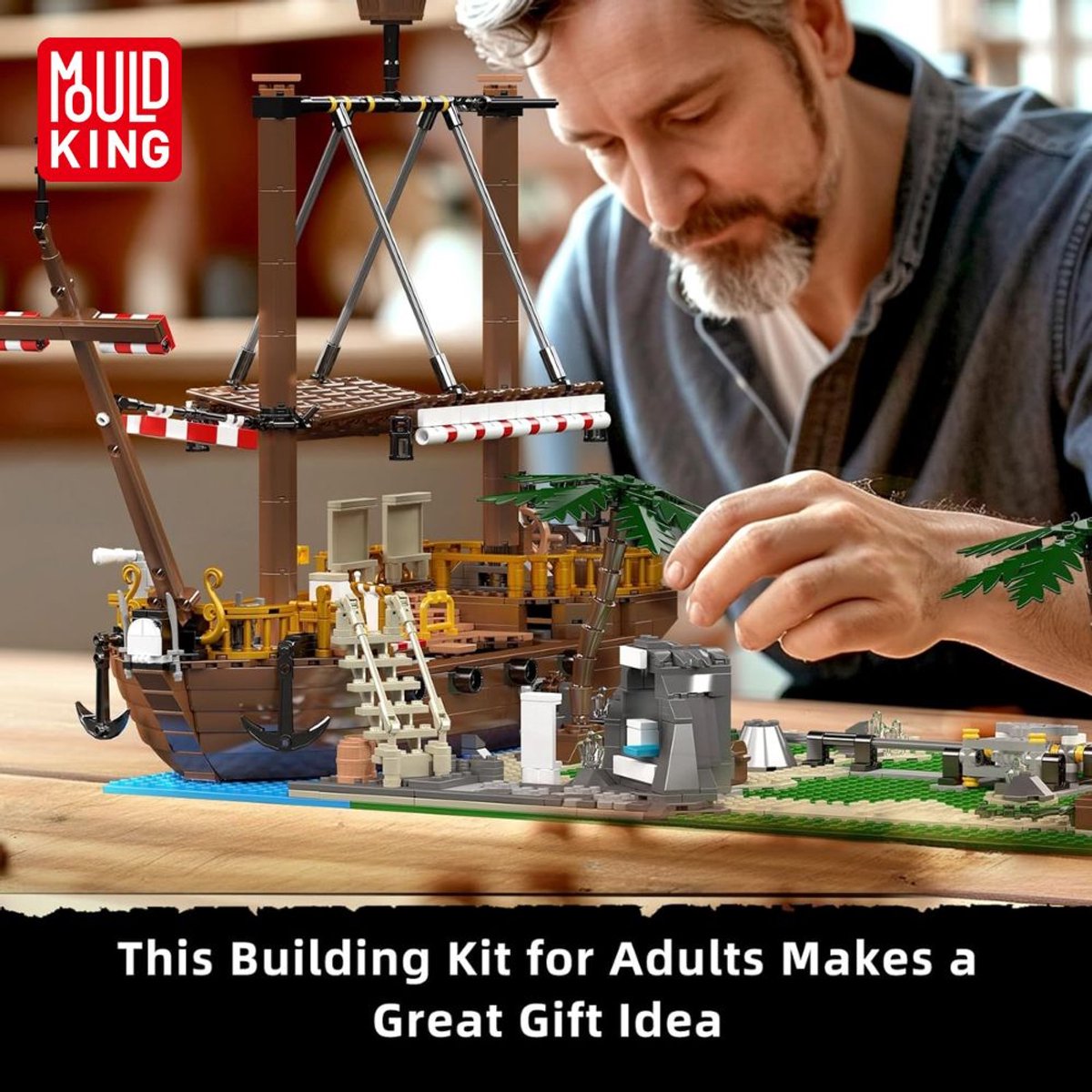 Mould King 11013 Double Helix achtbaan bouwset | Kermis architecture ideas modelbouw | Technische creator classic speelgoed bouwpakketten voor volwassenen & kinderen | Expert icons muziekdoos | Motor niet geschikt voor Lego technic | 2174 bouwstenen — afbeelding 10