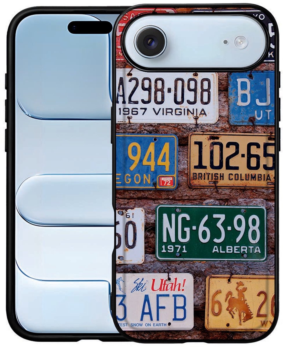 Apple iPhone Air Backcover Hoesje Kentekenplaten